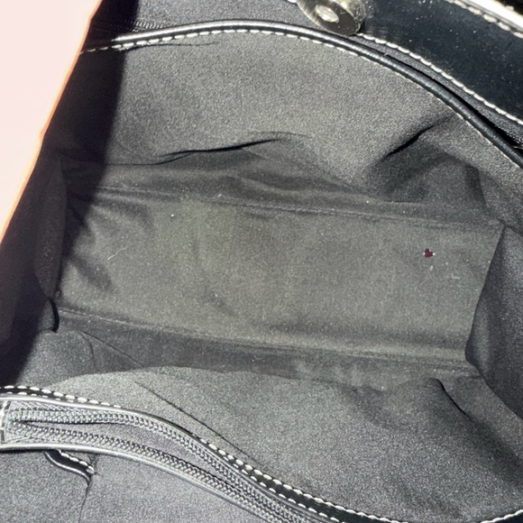 Nine & Co. - Textile and Leather Handbag - Lots of Pockets - Excellent Condition - Picture 5 of 12